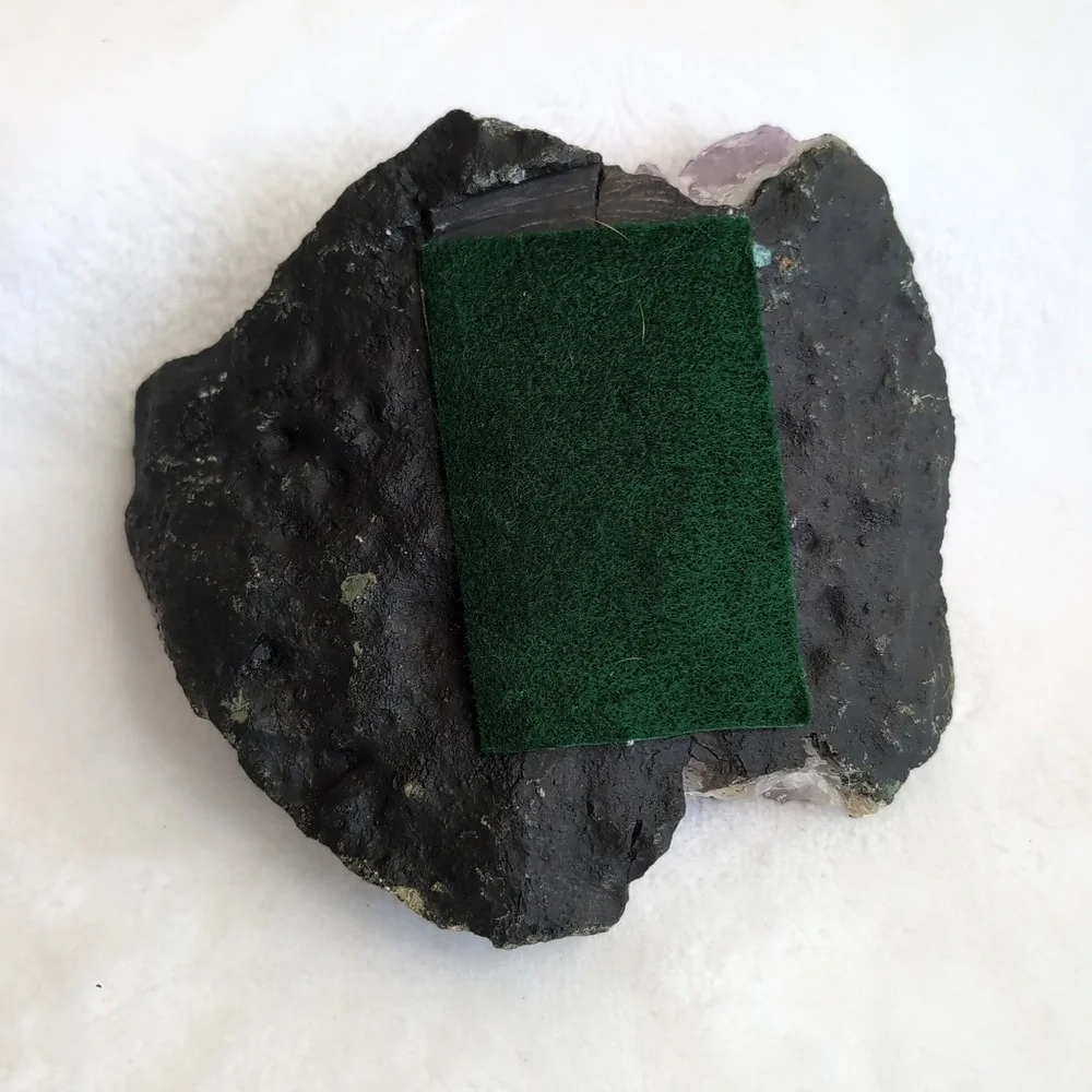 Amethyst Crystal Candle Holder Purple Raw Geode Cluster - Picture 9 of 16